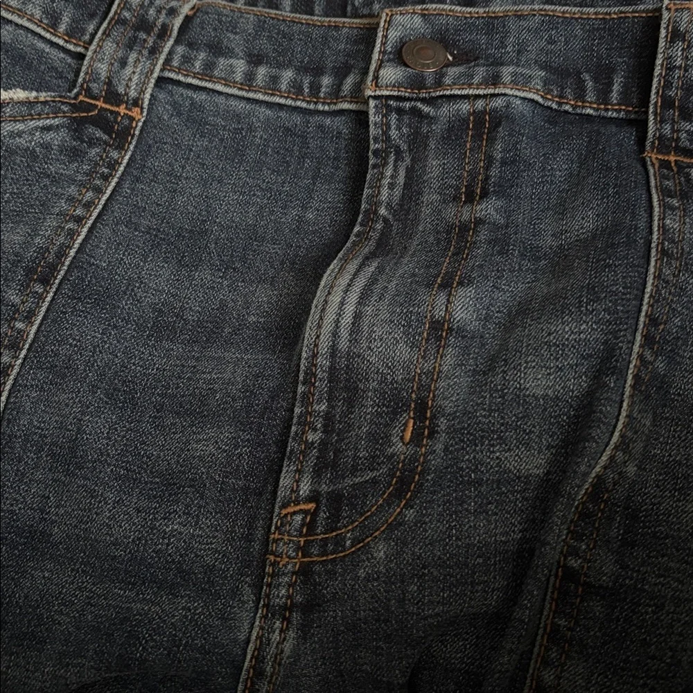 American Eagle NWT Stovepipe Dark Wash Denim Jeans SZ 18 R - Picture 4 of 11